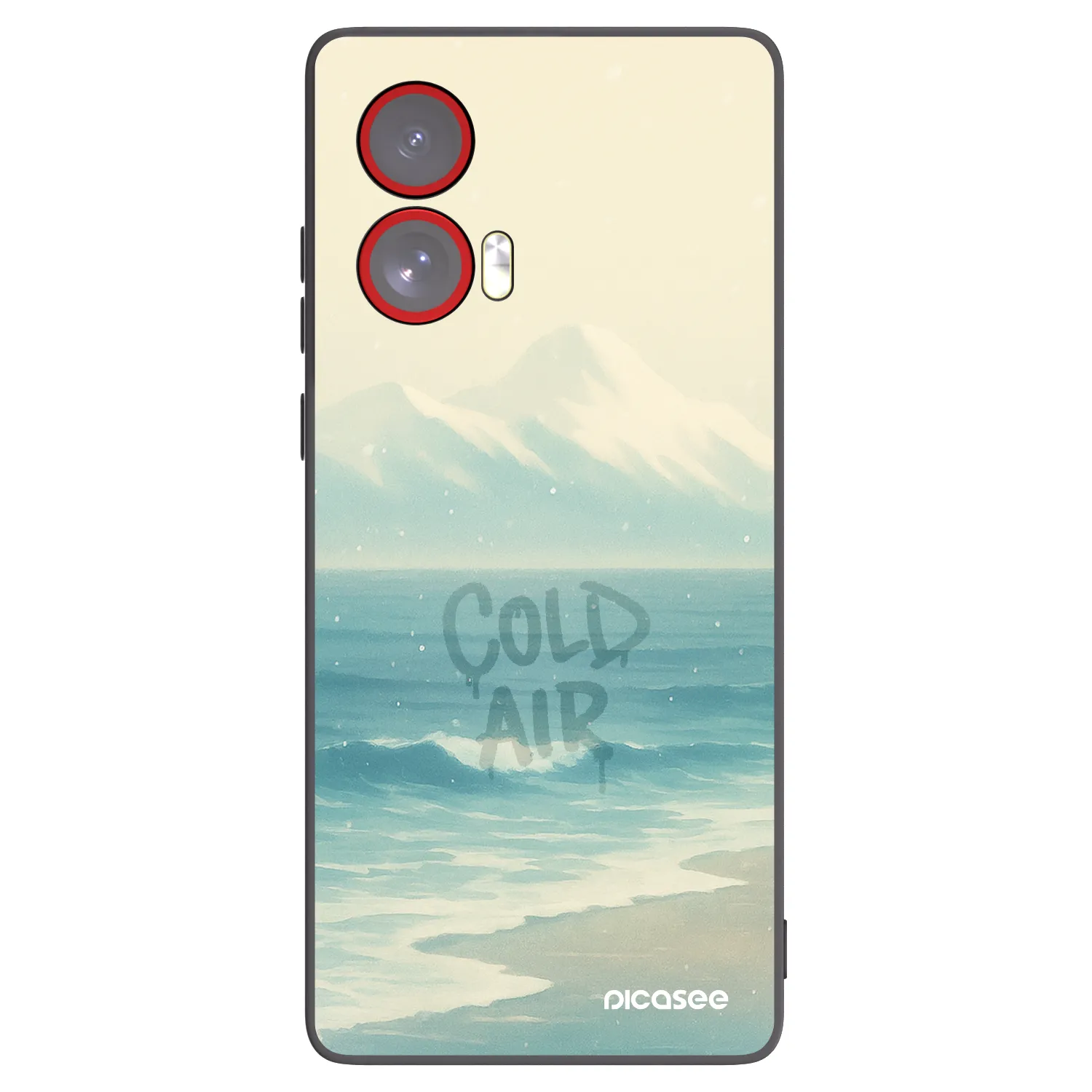 Picasee husă neagră din silicon pentru Motorola Edge 50 Fusion - COLD AIR