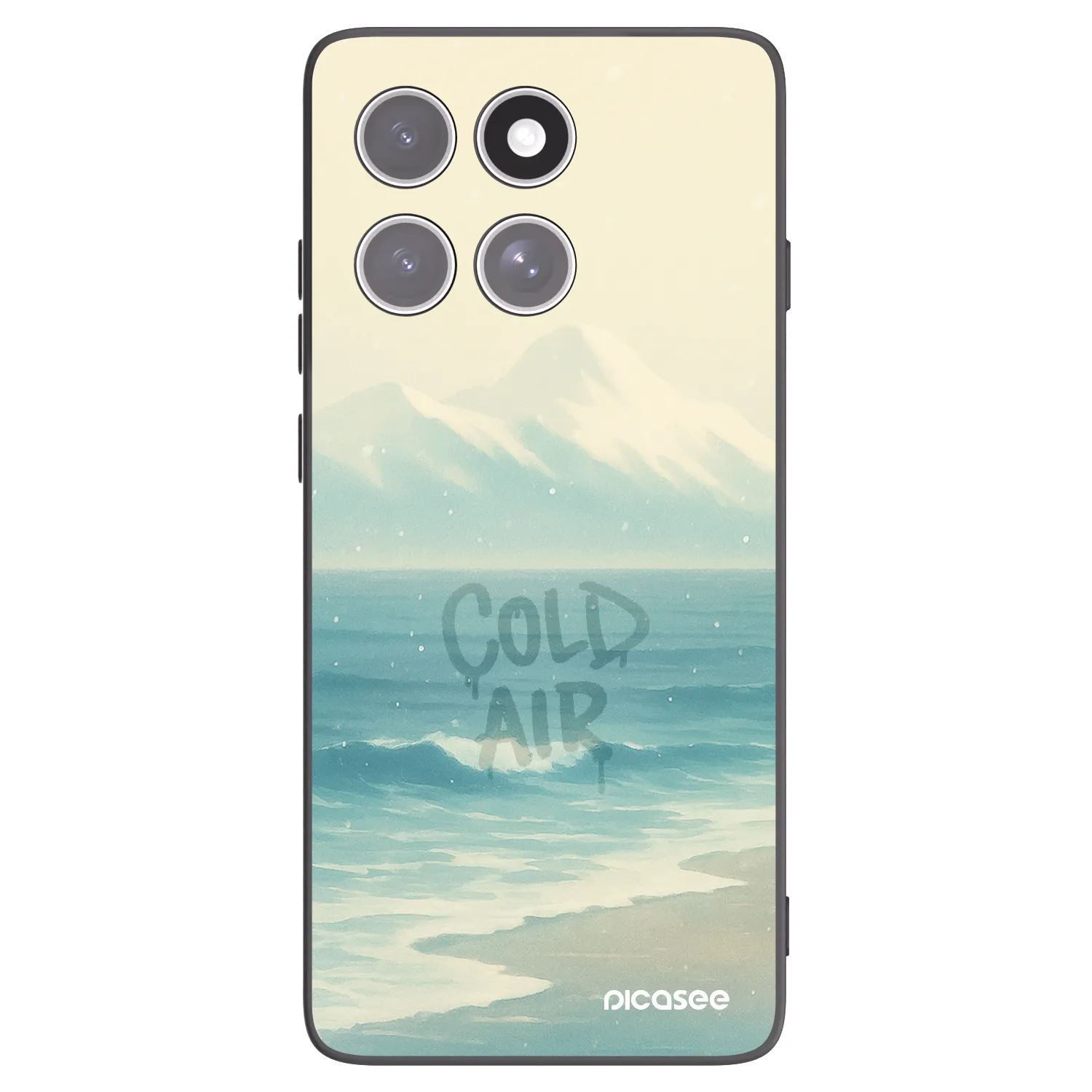 Picasee husă neagră din silicon pentru Motorola Edge 60 Fusion - COLD AIR
