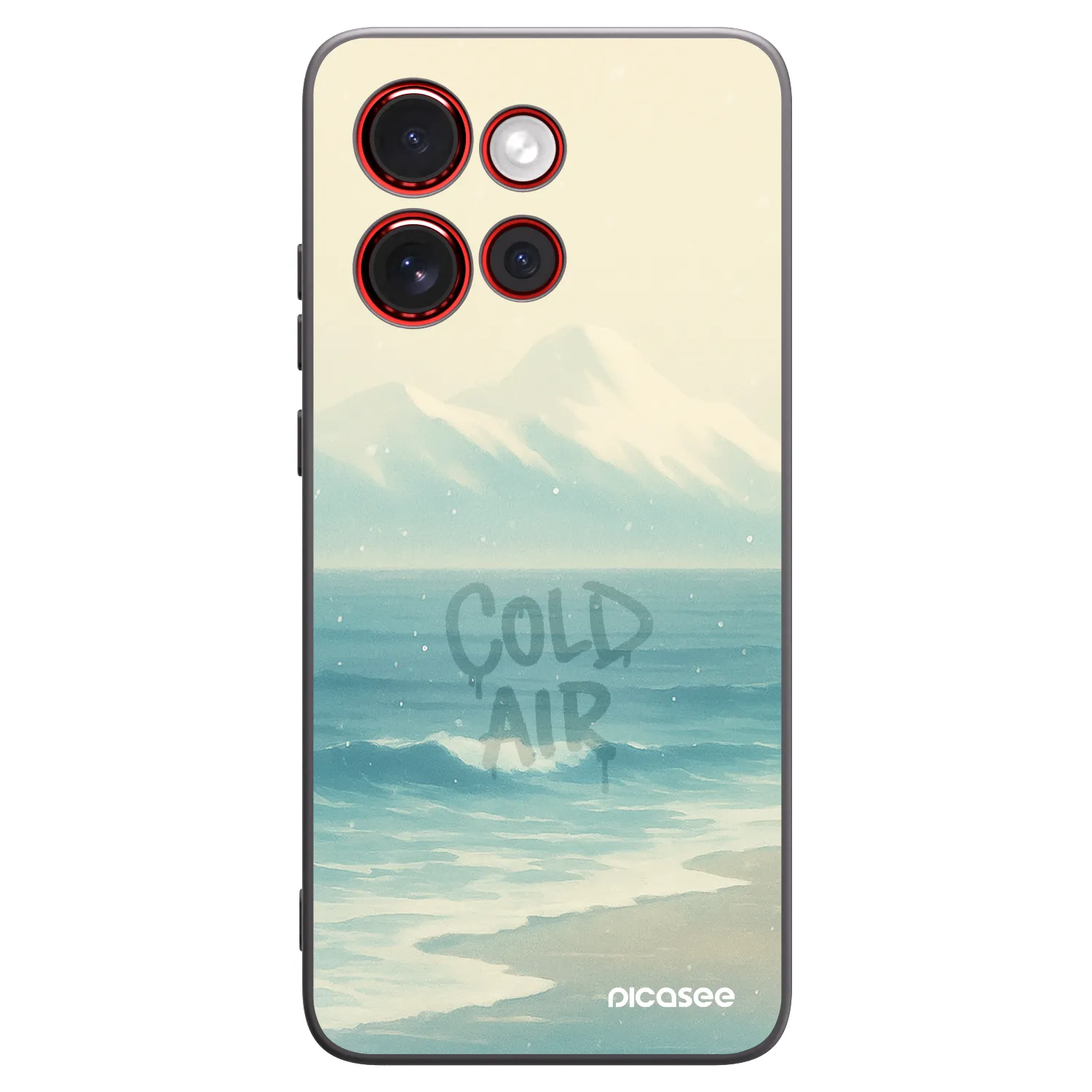 Picasee husă neagră din silicon pentru Motorola Edge 60 Neo 5G - COLD AIR