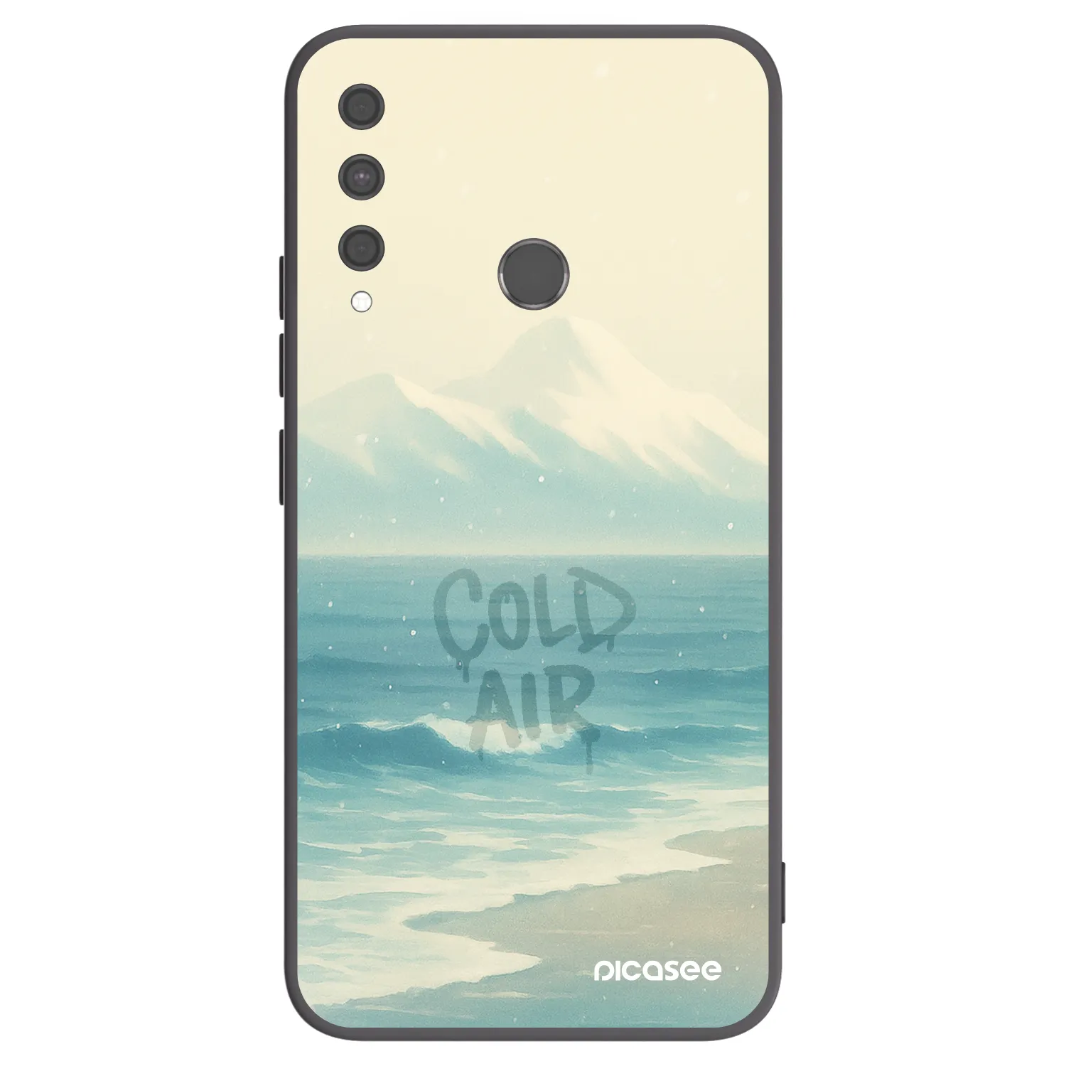 Picasee husă neagră din silicon pentru Huawei P40 Lite E - COLD AIR