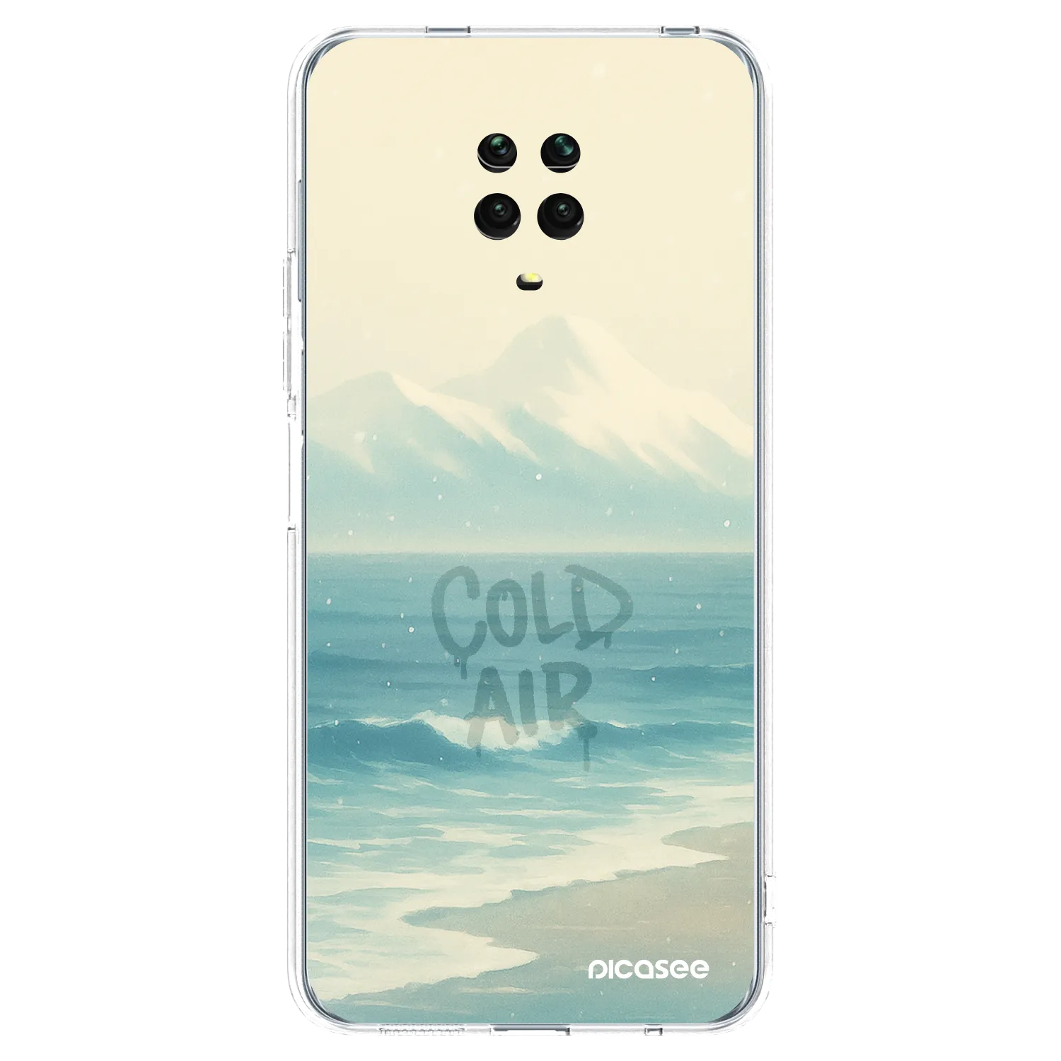Picasee husă transparentă din silicon pentru Xiaomi Redmi Note 9 Pro - COLD AIR