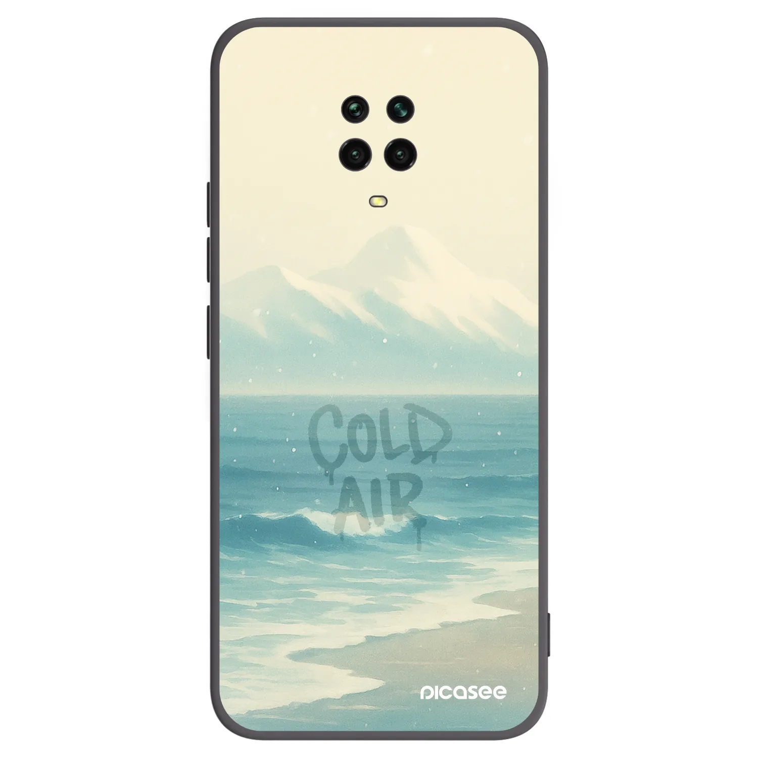 Picasee husă neagră din silicon pentru Xiaomi Redmi Note 9S - COLD AIR