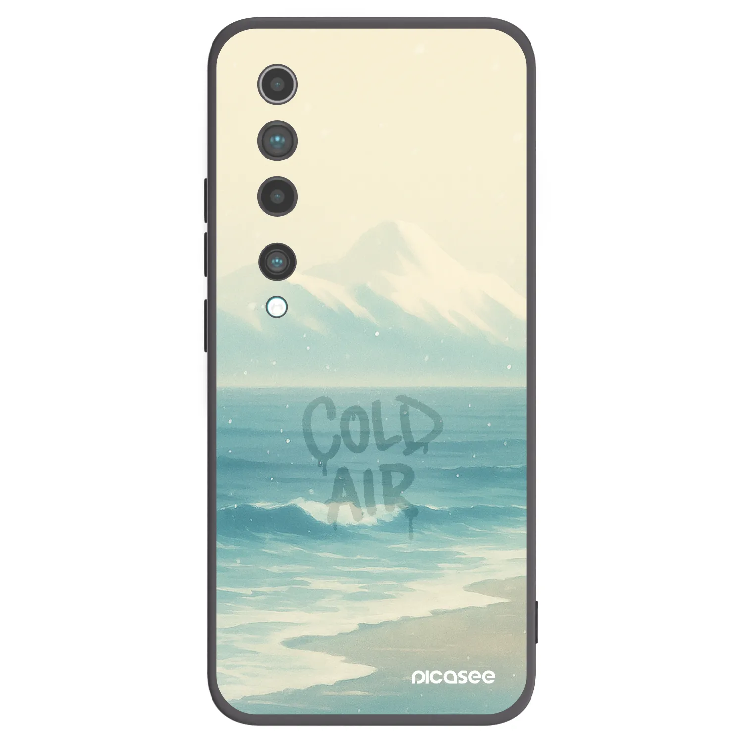 Picasee husă neagră din silicon pentru Xiaomi Mi 10 - COLD AIR