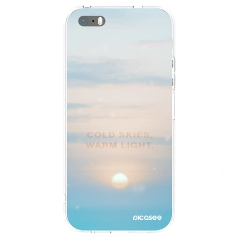 Picasee husă transparentă din silicon pentru Apple iPhone 5/5S/SE - COLD SKIES