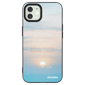 Picasee husă neagră din silicon pentru Apple iPhone 12 Pro - COLD SKIES