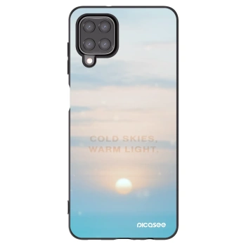 Picasee husă neagră din silicon pentru Samsung Galaxy A12 A125F - COLD SKIES