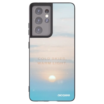 Picasee husă neagră din silicon pentru Samsung Galaxy S21 Ultra 5G G998B - COLD SKIES