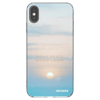 Picasee husă transparentă din silicon pentru Apple iPhone XS Max - COLD SKIES
