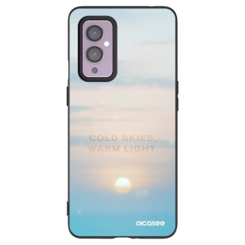 Picasee husă neagră din silicon pentru OnePlus 9 - COLD SKIES