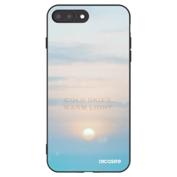 Picasee husă neagră din silicon pentru Apple iPhone 7 Plus - COLD SKIES