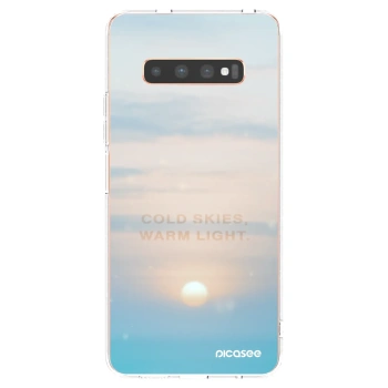 Picasee husă transparentă din silicon pentru Samsung Galaxy S10 Plus G975 - COLD SKIES