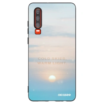 Picasee husă neagră din silicon pentru Huawei P30 - COLD SKIES