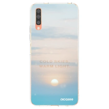 Picasee husă transparentă din silicon pentru Samsung Galaxy A70 A705F - COLD SKIES