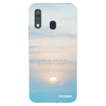 Picasee husă transparentă din silicon pentru Samsung Galaxy A40 A405F - COLD SKIES