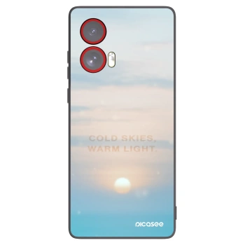 Picasee husă neagră din silicon pentru Motorola Edge 50 Fusion - COLD SKIES