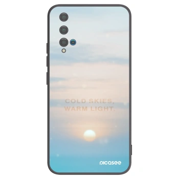 Picasee husă neagră din silicon pentru Huawei Nova 5T - COLD SKIES