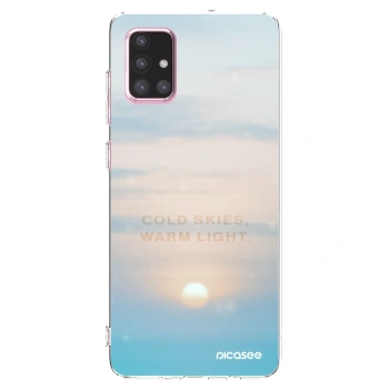 Picasee husă transparentă din silicon pentru Samsung Galaxy A71 A715F - COLD SKIES
