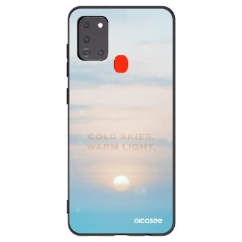 Picasee husă neagră din silicon pentru Samsung Galaxy A21s - COLD SKIES