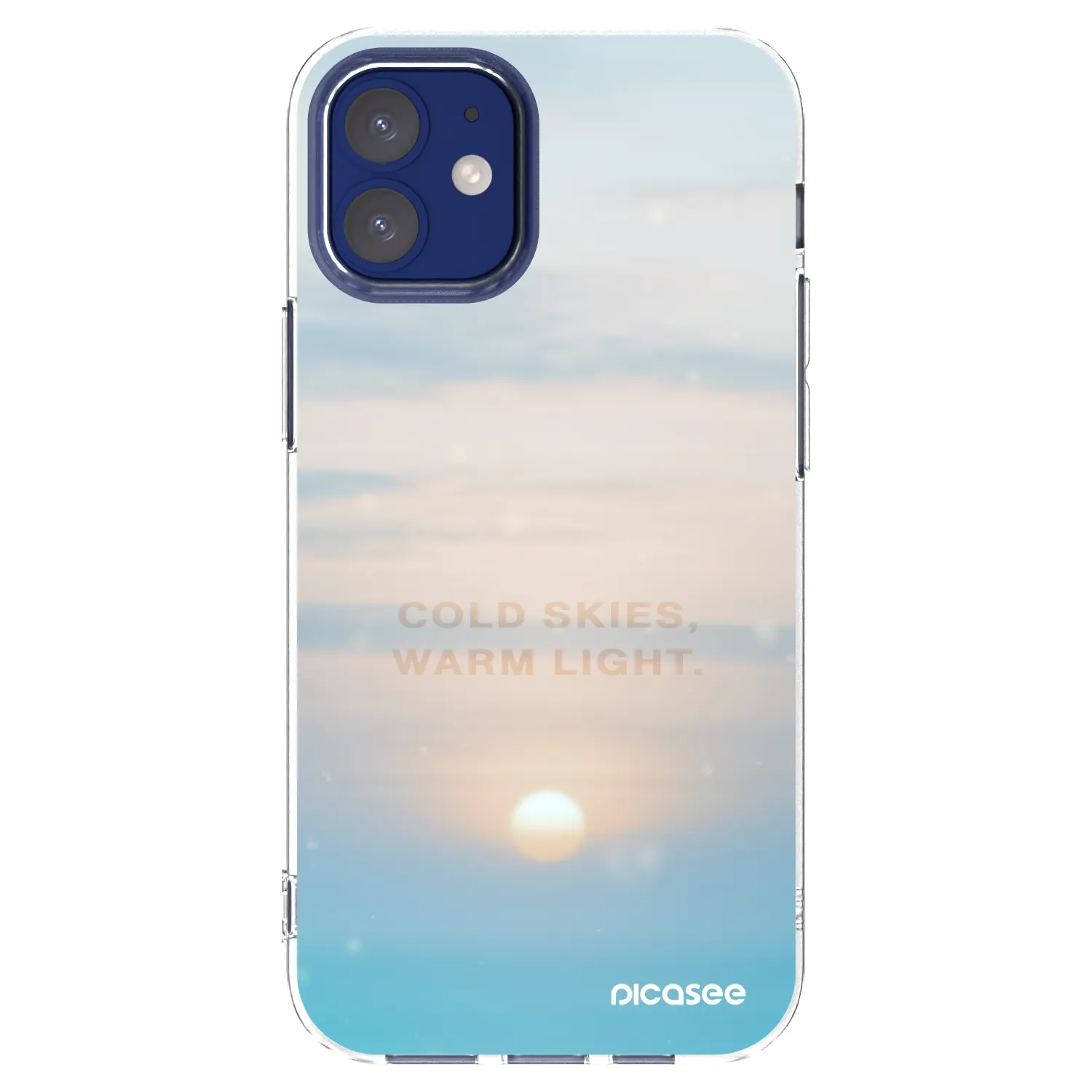 Picasee husă transparentă din silicon pentru Apple iPhone 12 mini - COLD SKIES