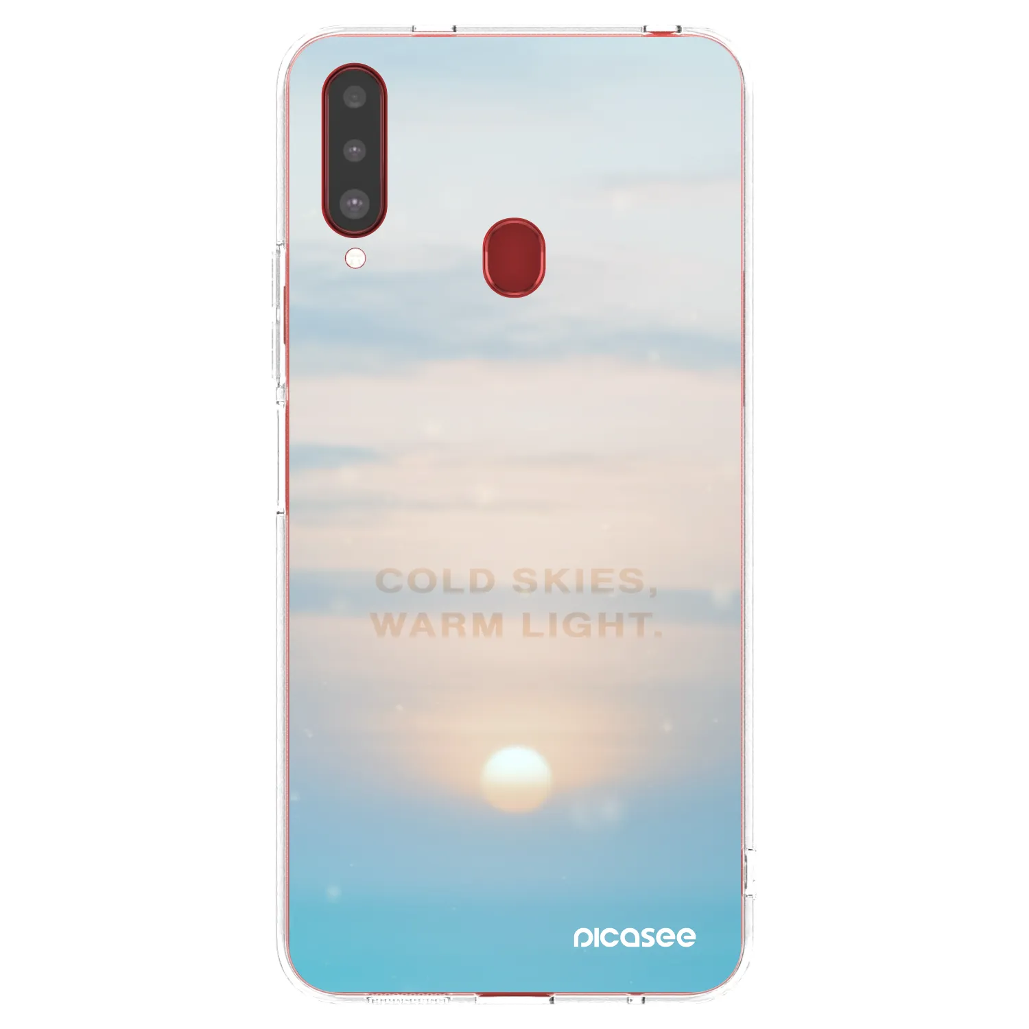Picasee husă transparentă din silicon pentru Samsung Galaxy A20s - COLD SKIES