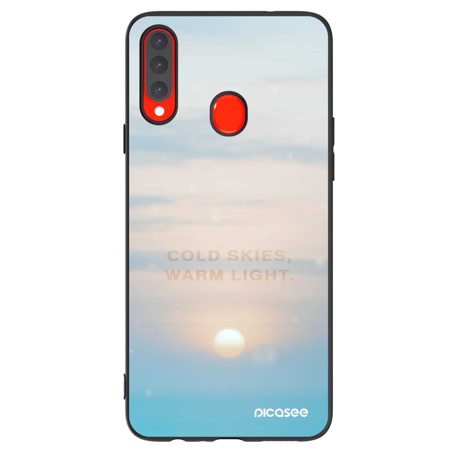 Picasee husă neagră din silicon pentru Samsung Galaxy A20s - COLD SKIES
