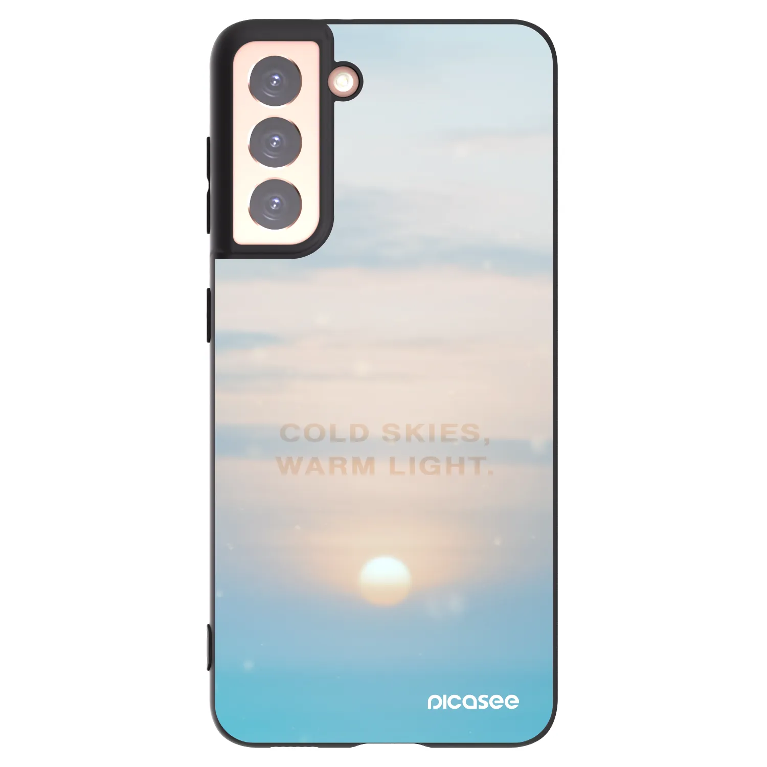 Picasee husă neagră din silicon pentru Samsung Galaxy S21 5G G991B - COLD SKIES