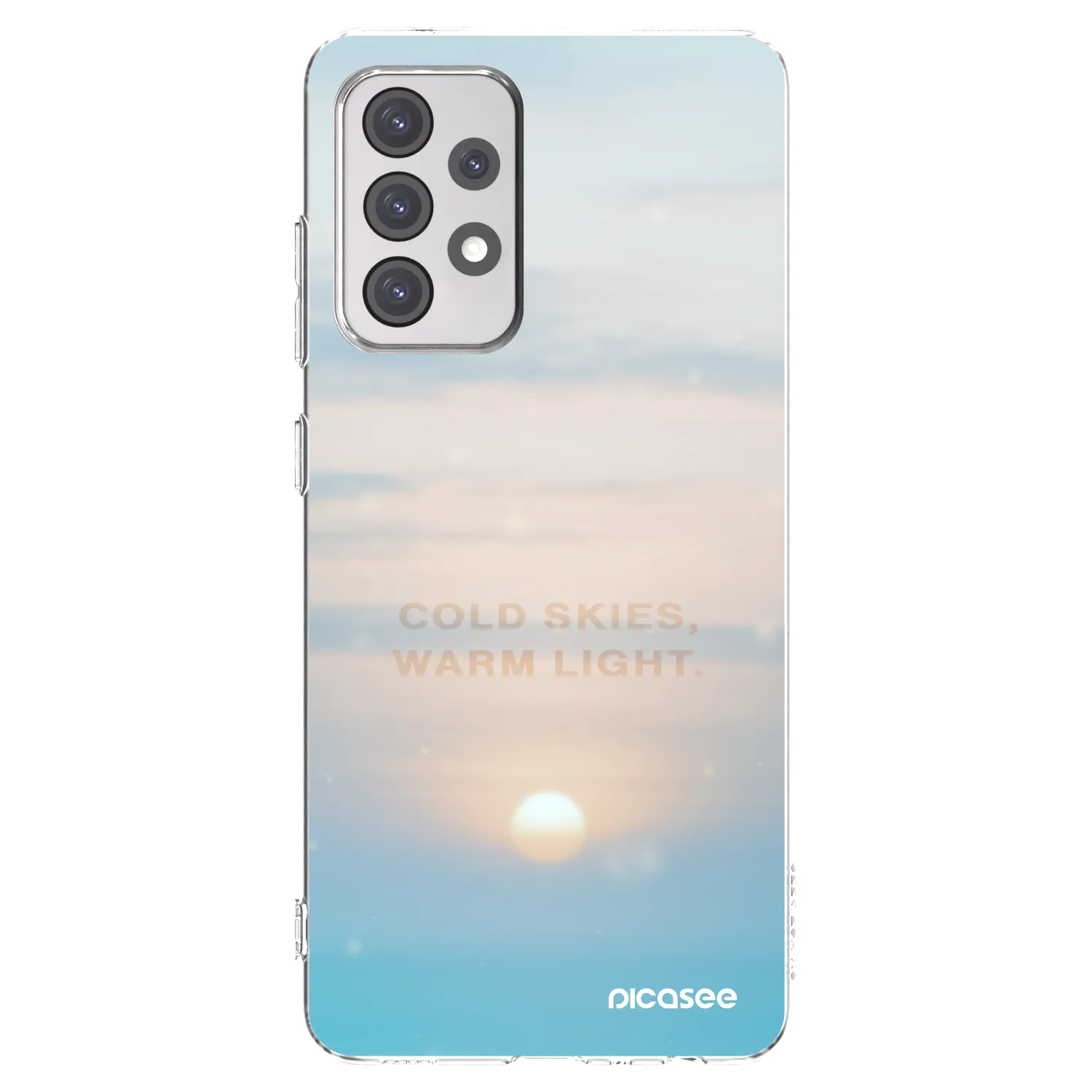 Picasee husă transparentă din silicon pentru Samsung Galaxy A52 5G A525F - COLD SKIES