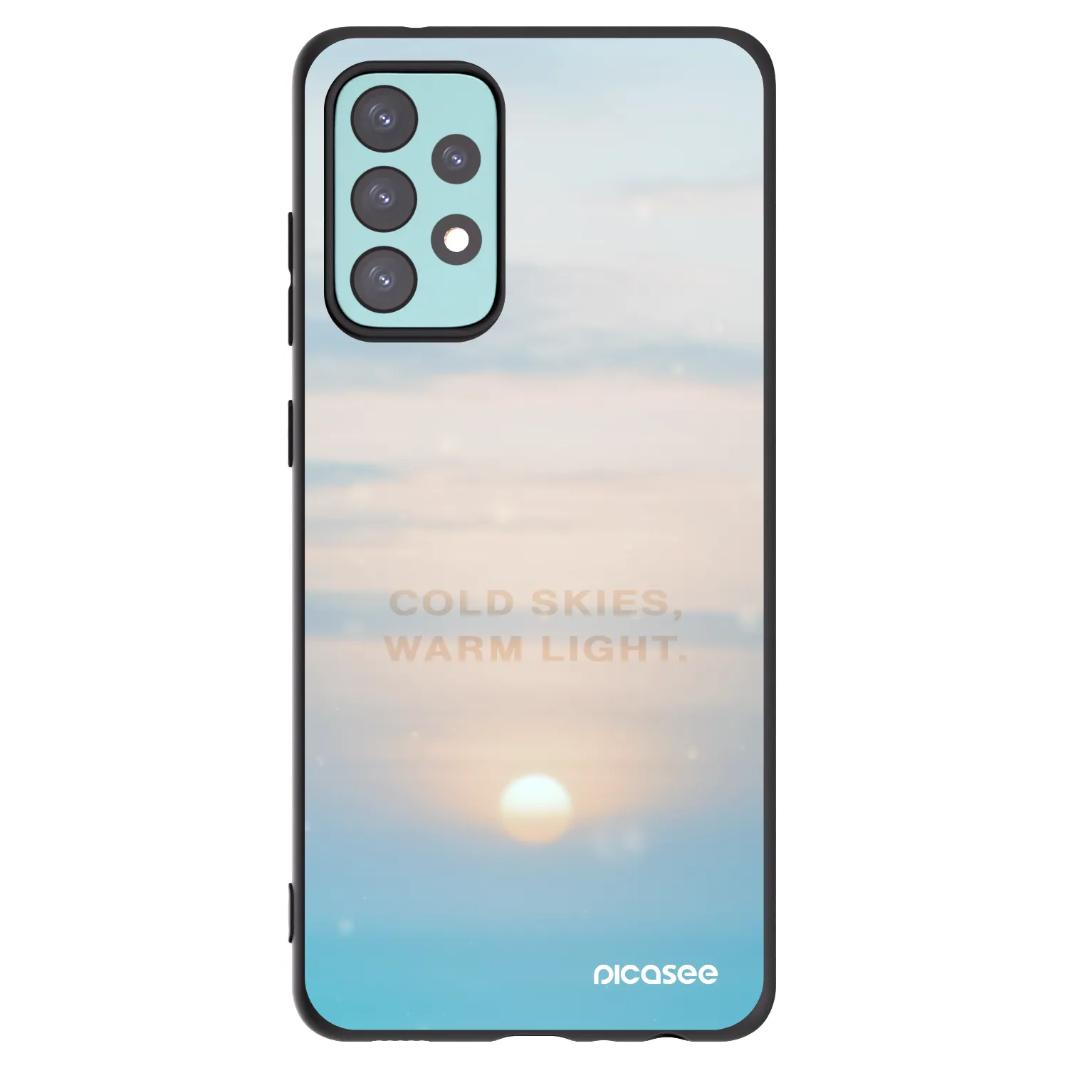 Picasee husă neagră din silicon pentru Samsung Galaxy A72 A725F - COLD SKIES