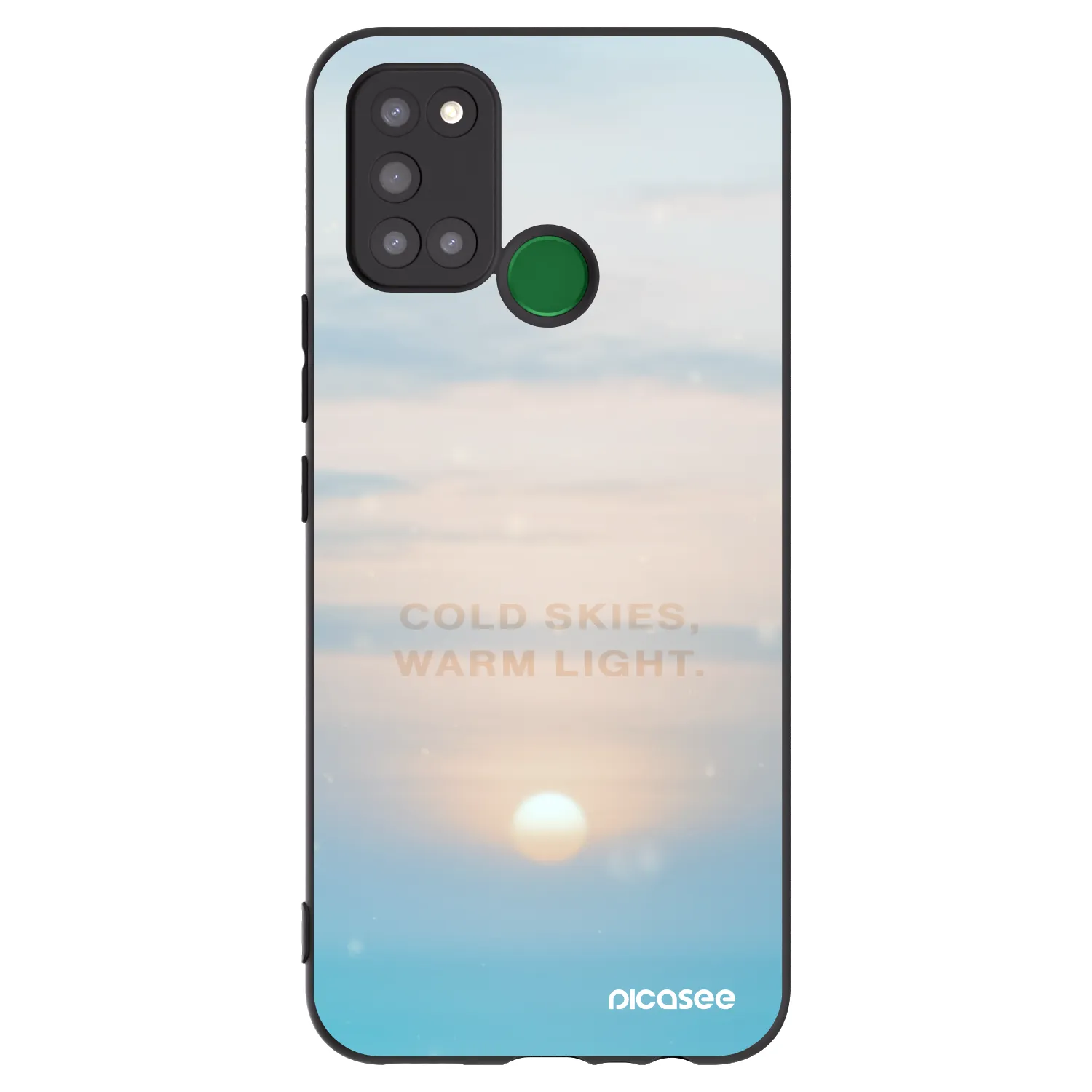 Picasee husă neagră din silicon pentru Realme 7i - COLD SKIES