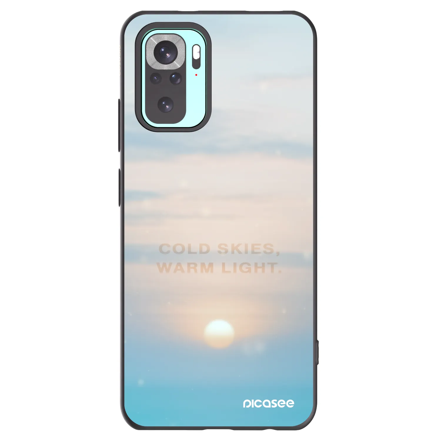 Picasee husă neagră din silicon pentru Xiaomi Redmi Note 10 Pro - COLD SKIES
