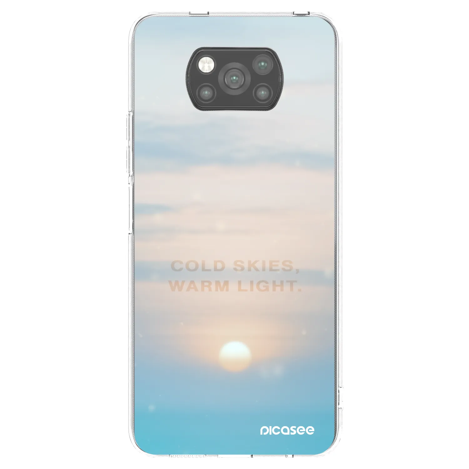 Picasee husă neagră din silicon pentru Xiaomi Poco X3 Pro - COLD SKIES