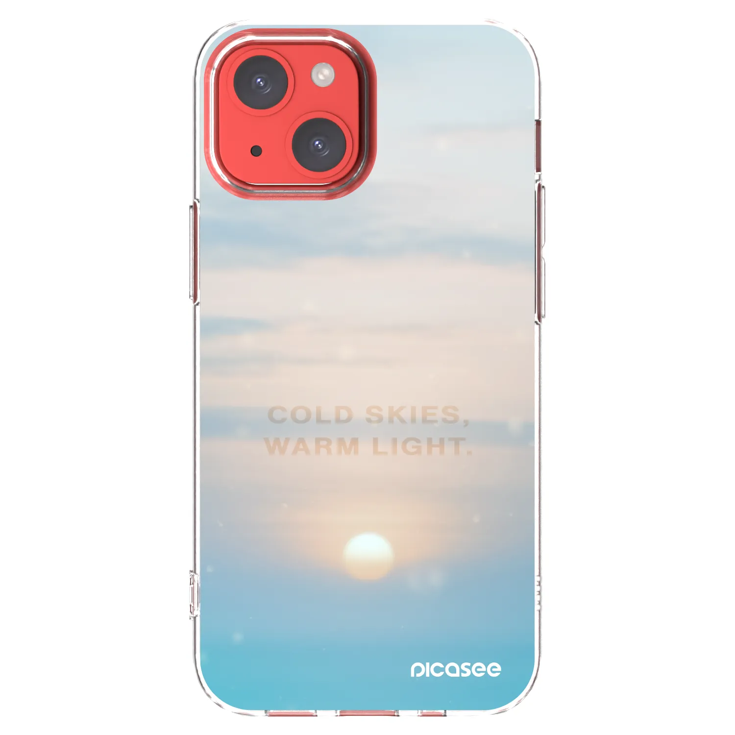 Picasee husă transparentă din silicon pentru Apple iPhone 13 mini - COLD SKIES