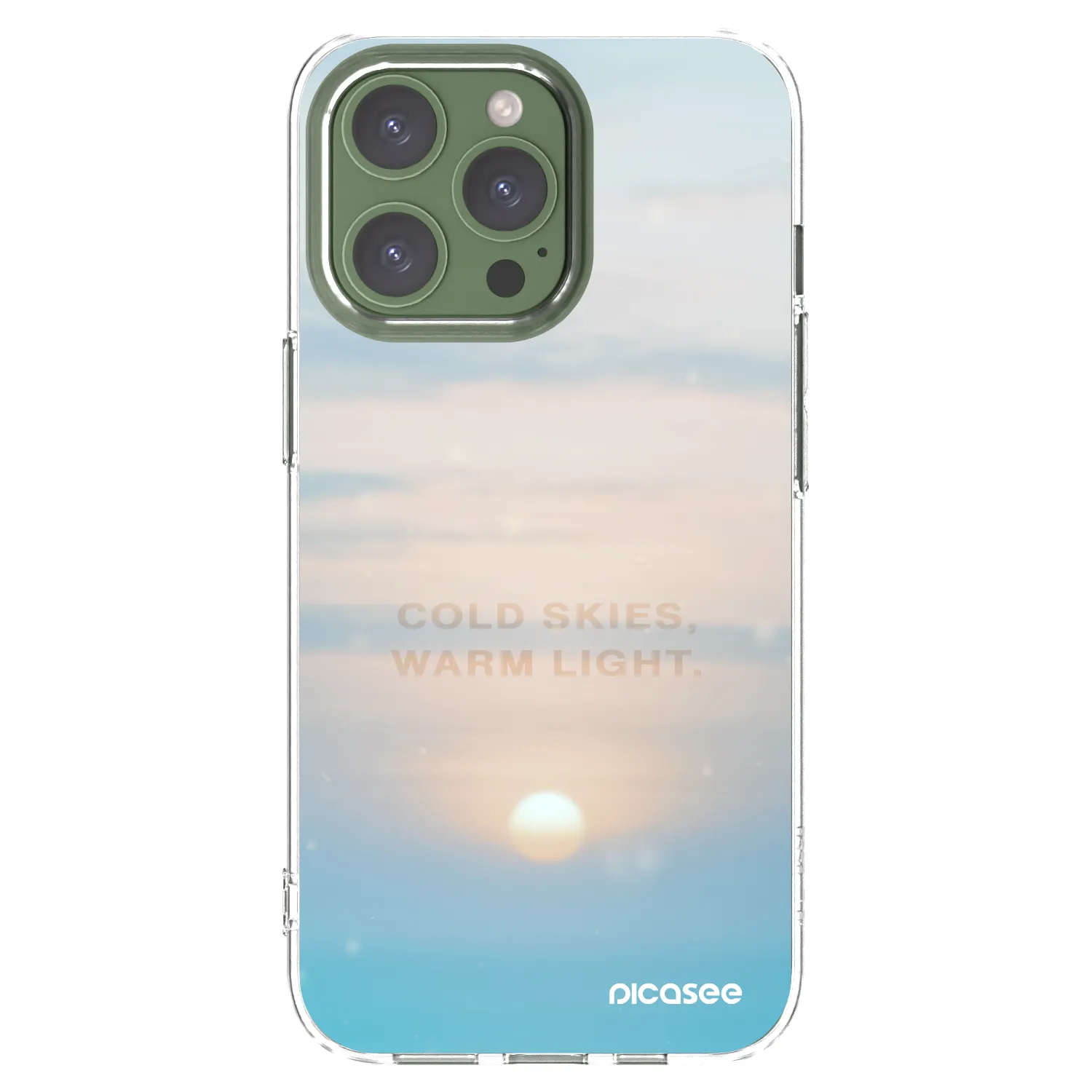 Picasee husă transparentă din silicon pentru Apple iPhone 13 Pro - COLD SKIES