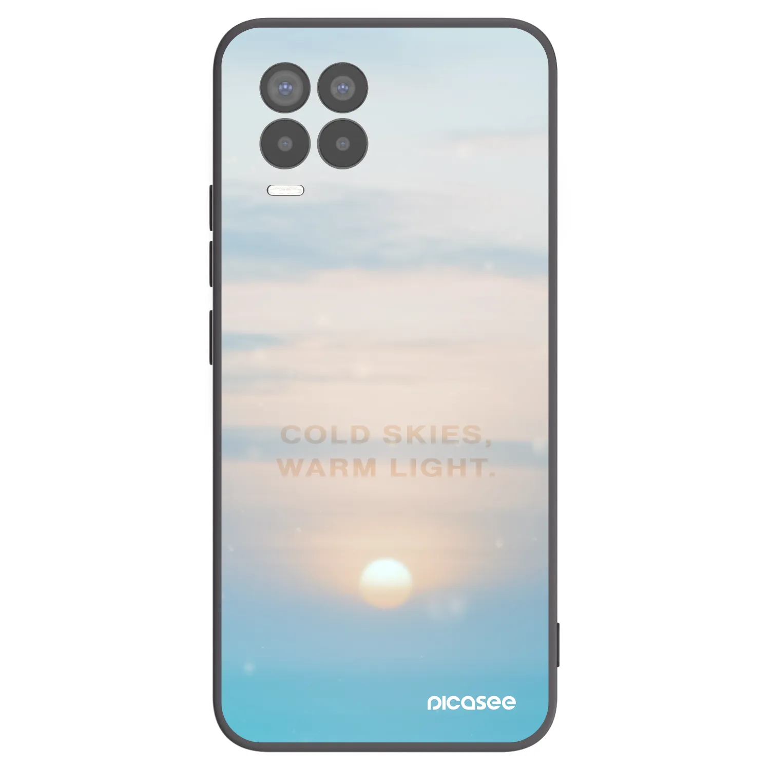 Picasee husă neagră din silicon pentru Realme 8 Pro - COLD SKIES