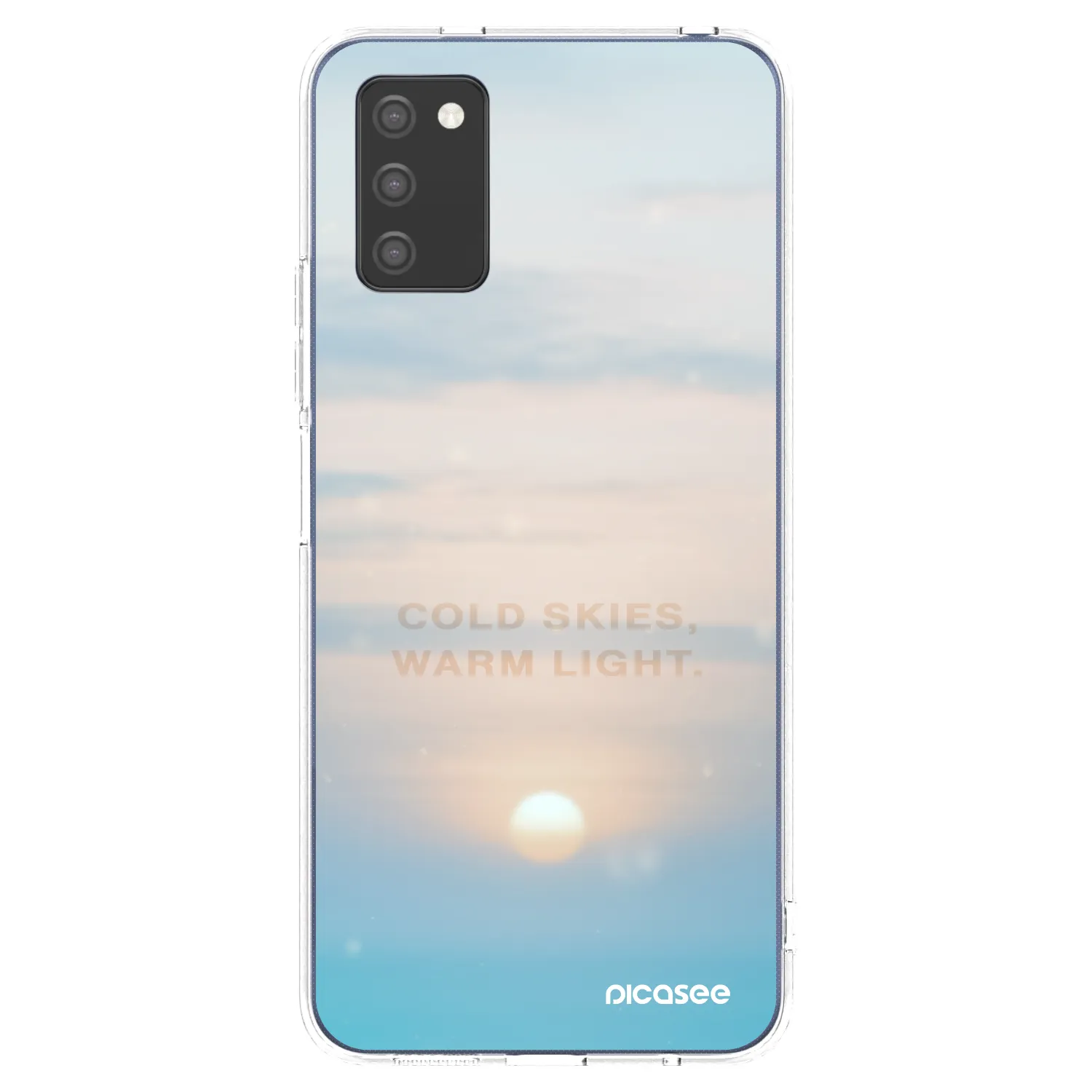 Picasee husă transparentă din silicon pentru Samsung Galaxy A02s A025G - COLD SKIES