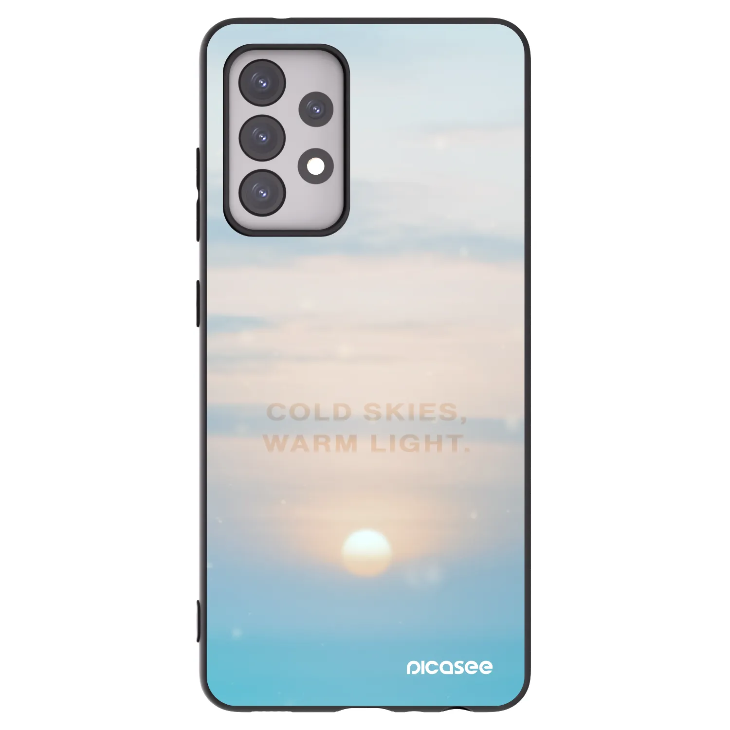 Picasee husă neagră din silicon pentru Samsung Galaxy A52s 5G A528B - COLD SKIES
