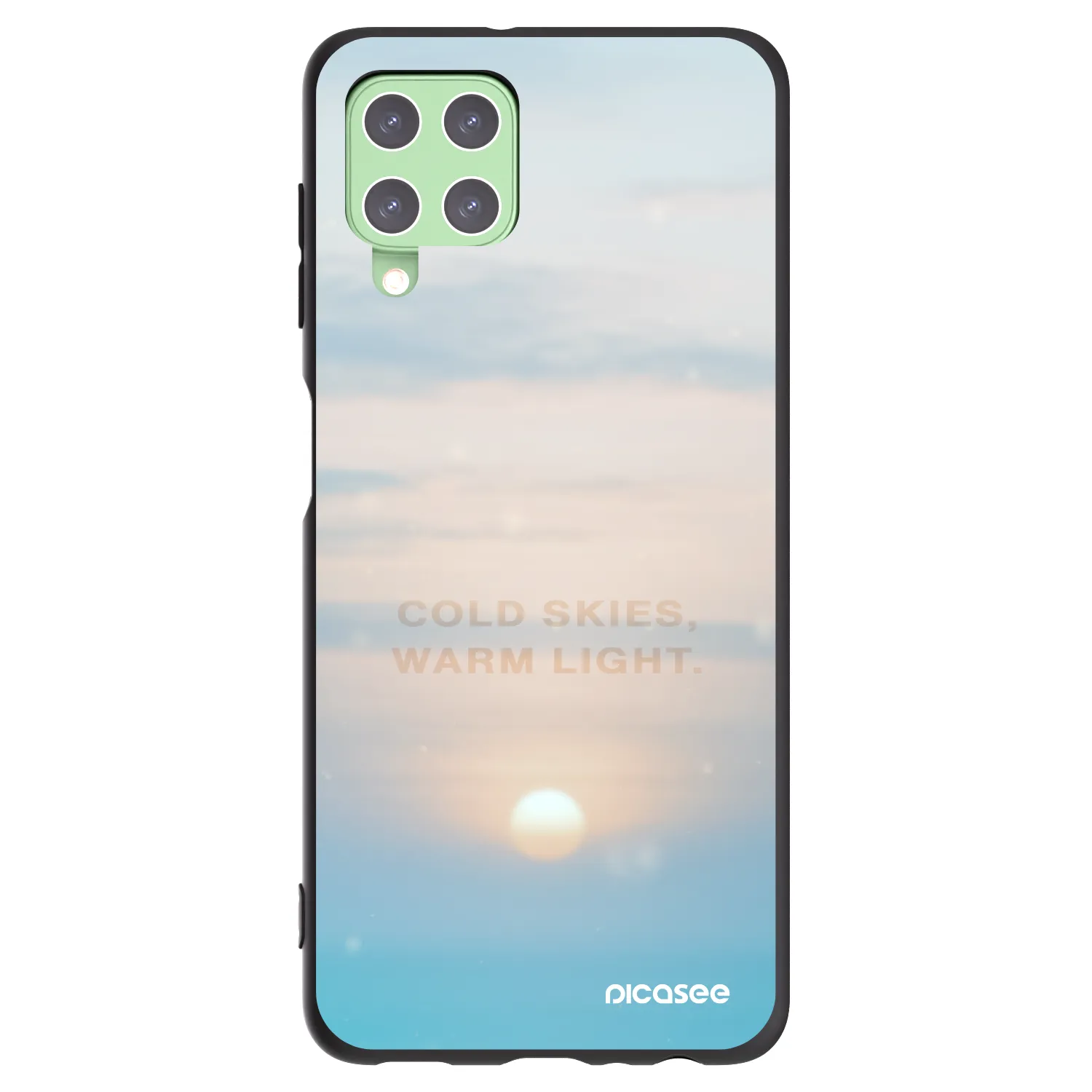Picasee husă neagră din silicon pentru Samsung Galaxy A22 A225F 4G - COLD SKIES