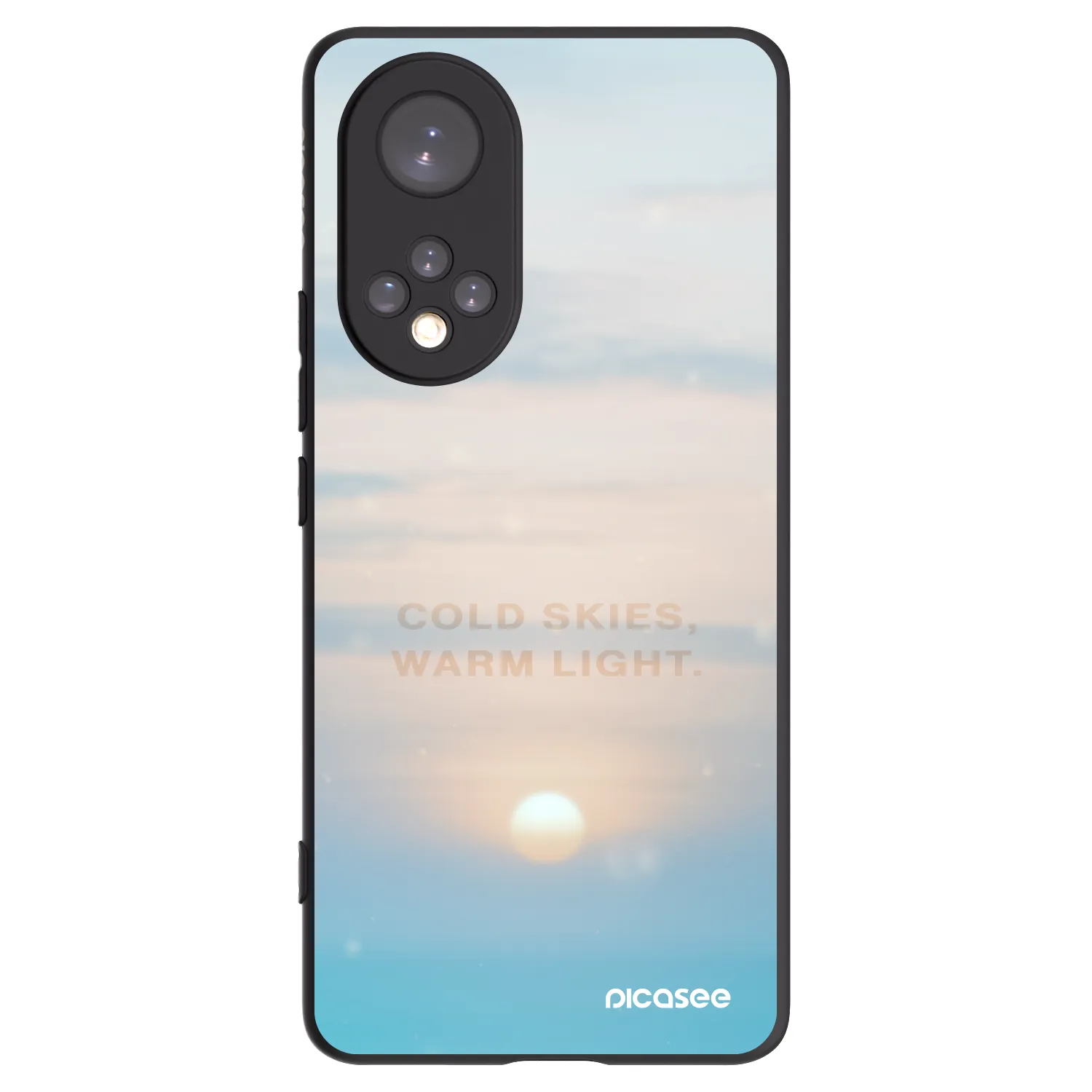 Picasee husă neagră din silicon pentru Huawei Nova 9 - COLD SKIES