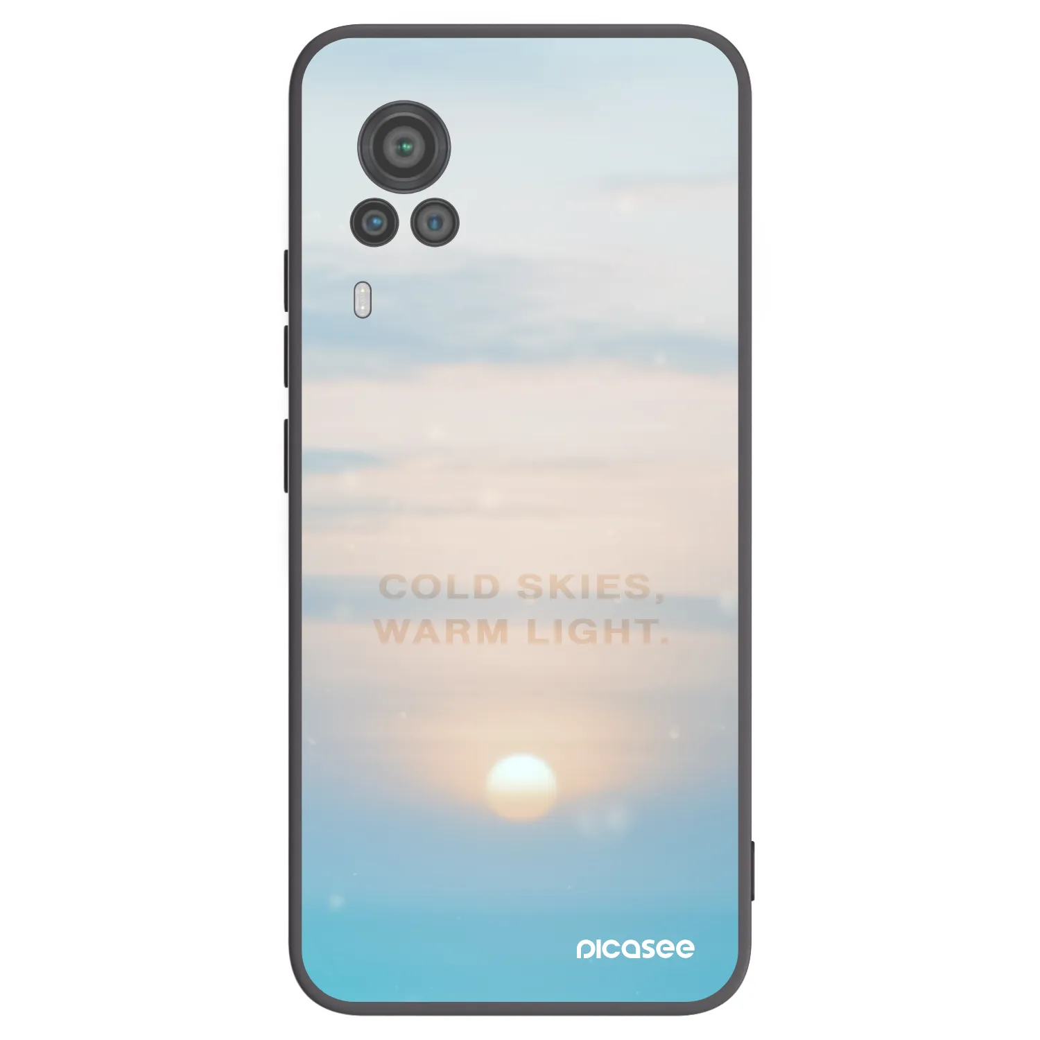 Picasee husă neagră din silicon pentru Vivo X60 Pro 5G - COLD SKIES