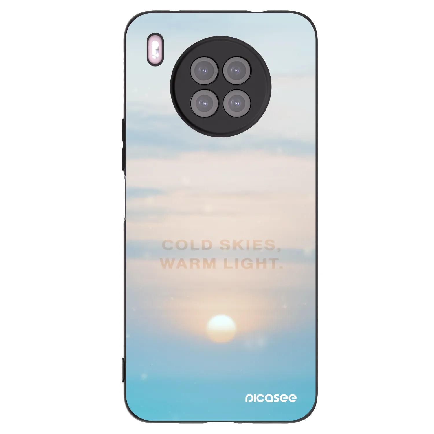 Picasee husă neagră din silicon pentru Huawei Nova 8i - COLD SKIES