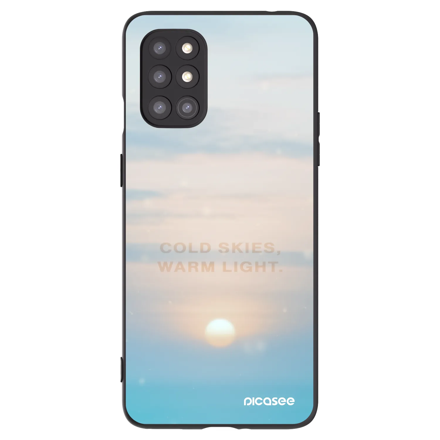 Picasee husă neagră din silicon pentru OnePlus 8T - COLD SKIES
