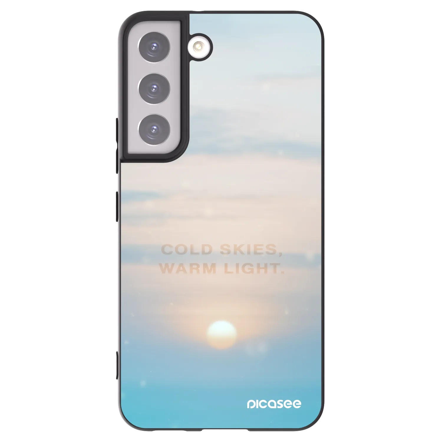 Picasee husă neagră din silicon pentru Samsung Galaxy S22 5G - COLD SKIES