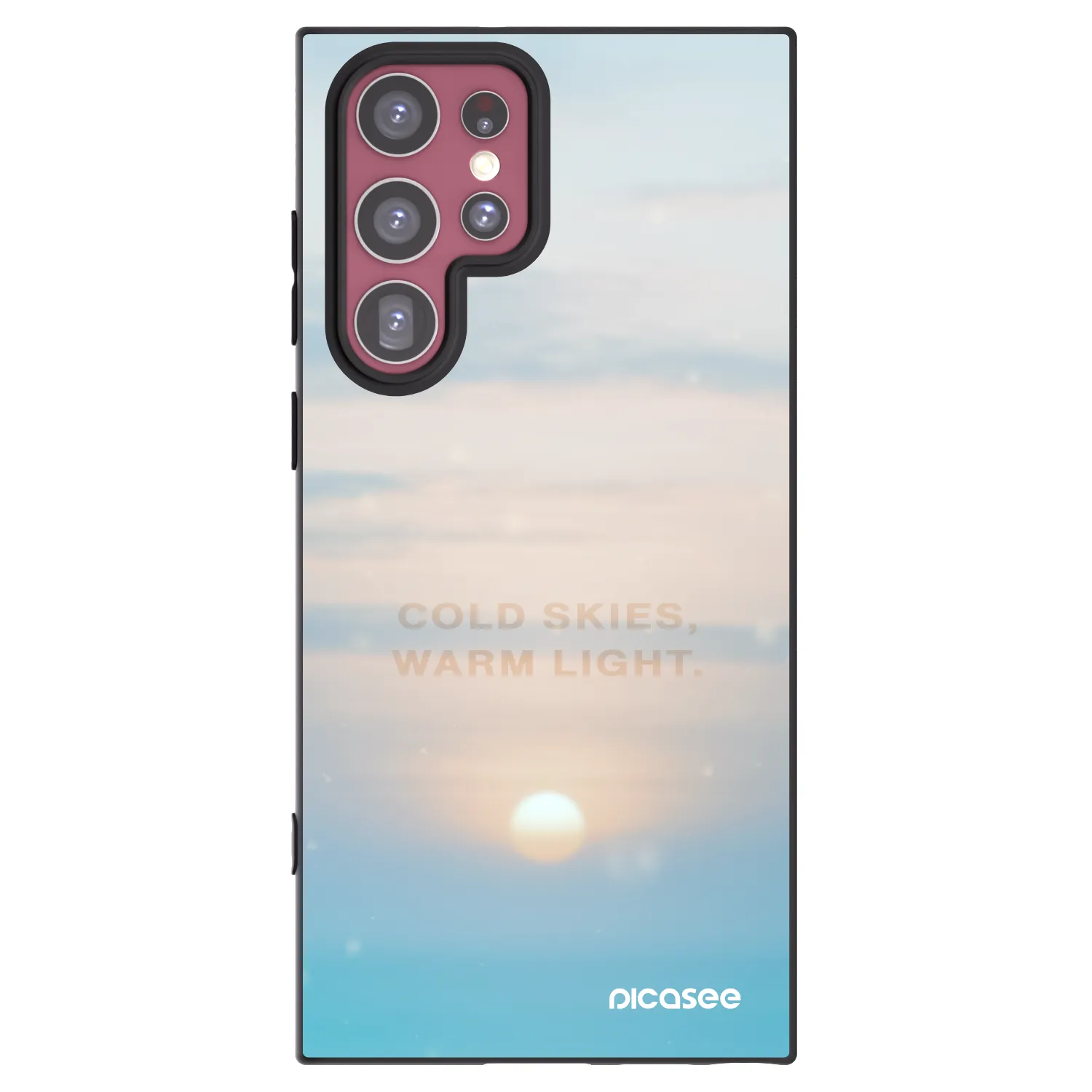 Picasee husă neagră din silicon pentru Samsung Galaxy S22 Ultra 5G - COLD SKIES