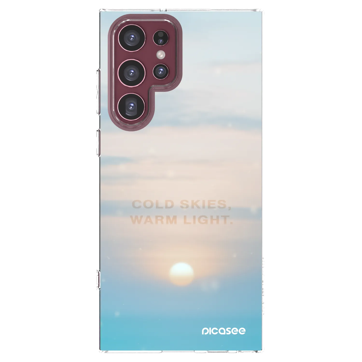 Picasee husă transparentă din silicon pentru Samsung Galaxy S22 Ultra 5G - COLD SKIES