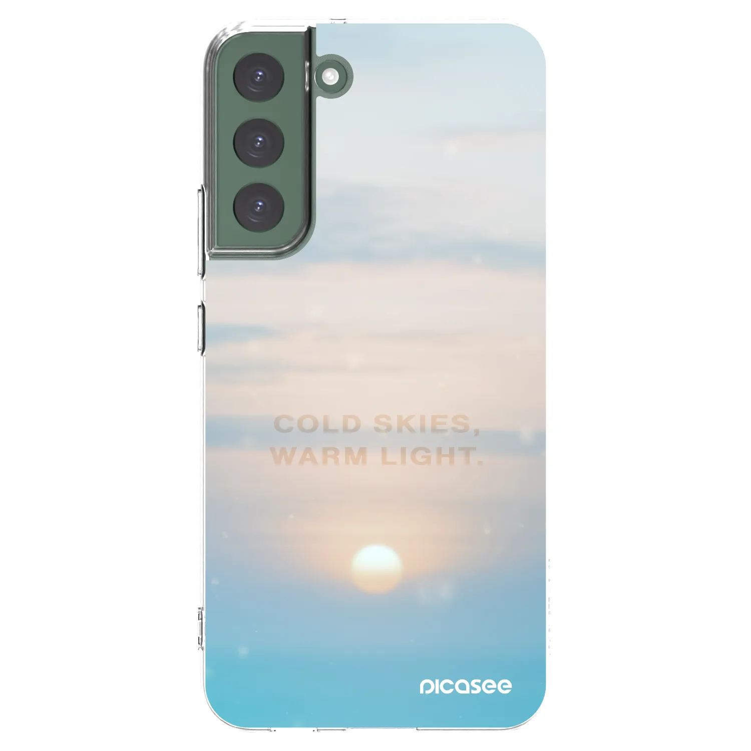 Picasee husă transparentă din silicon pentru Samsung Galaxy S22+ 5G - COLD SKIES