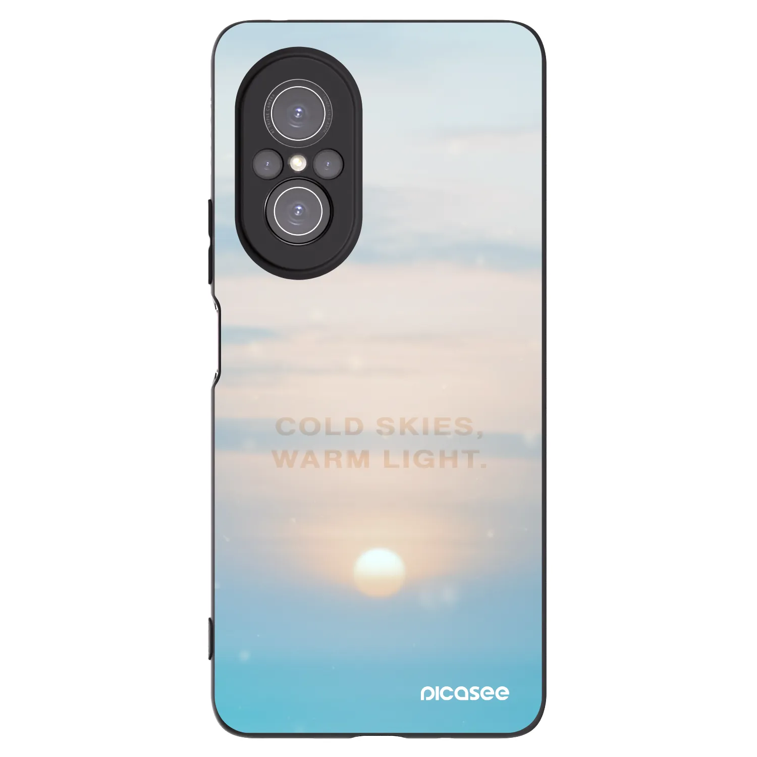 Picasee husă neagră din silicon pentru Huawei Nova 9 SE - COLD SKIES