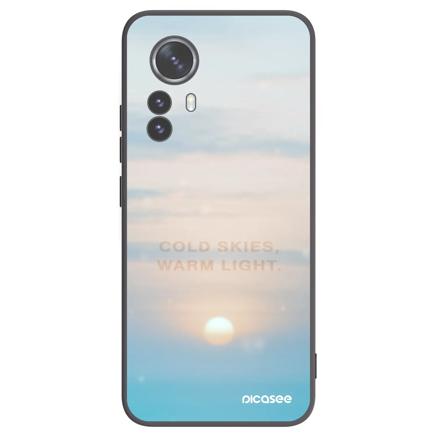 Picasee husă neagră din silicon pentru Xiaomi 12 Pro - COLD SKIES