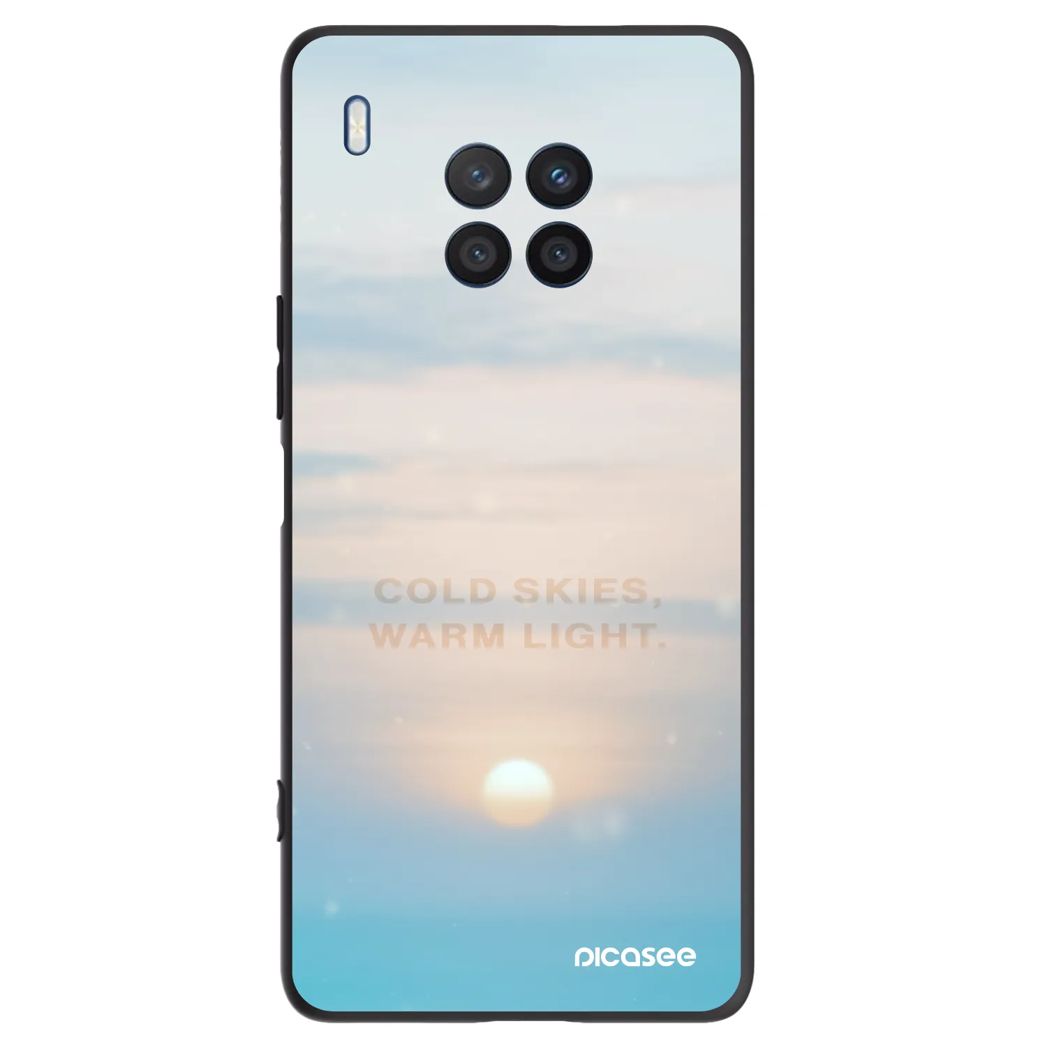 Picasee husă neagră din silicon pentru Honor 50 Lite - COLD SKIES
