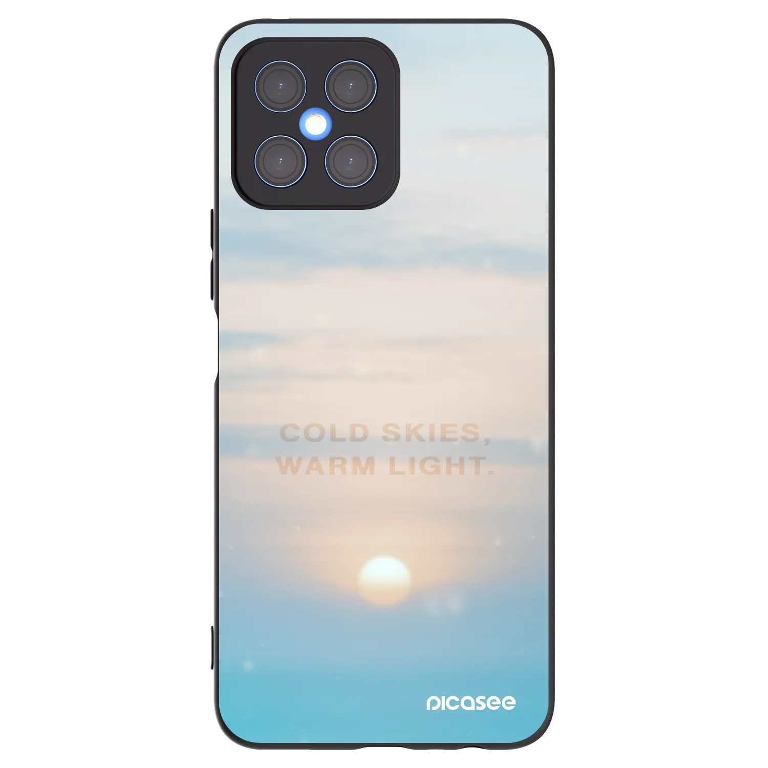 Picasee husă neagră din silicon pentru Honor X8 4G - COLD SKIES