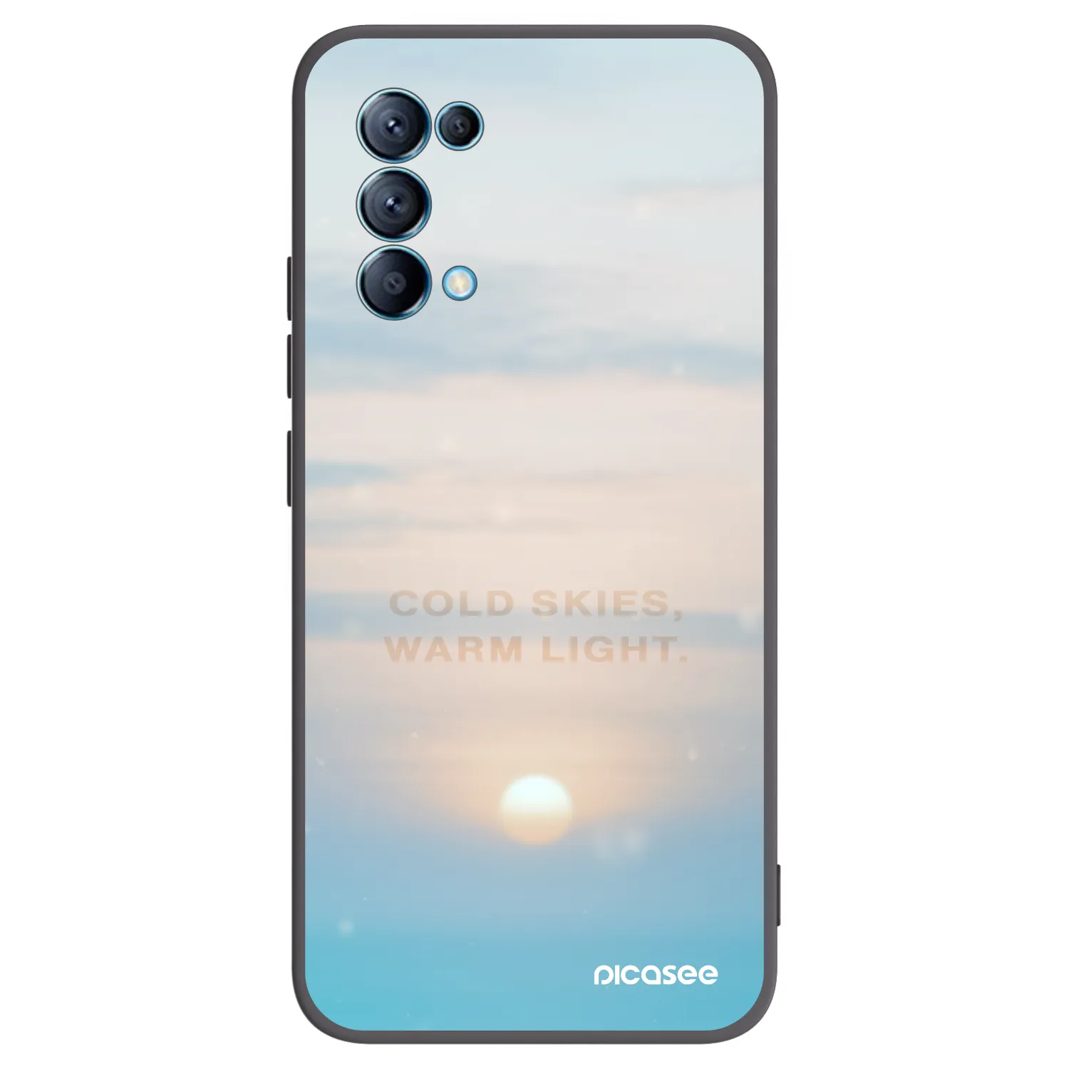 Picasee husă neagră din silicon pentru OPPO Reno 5 5G - COLD SKIES